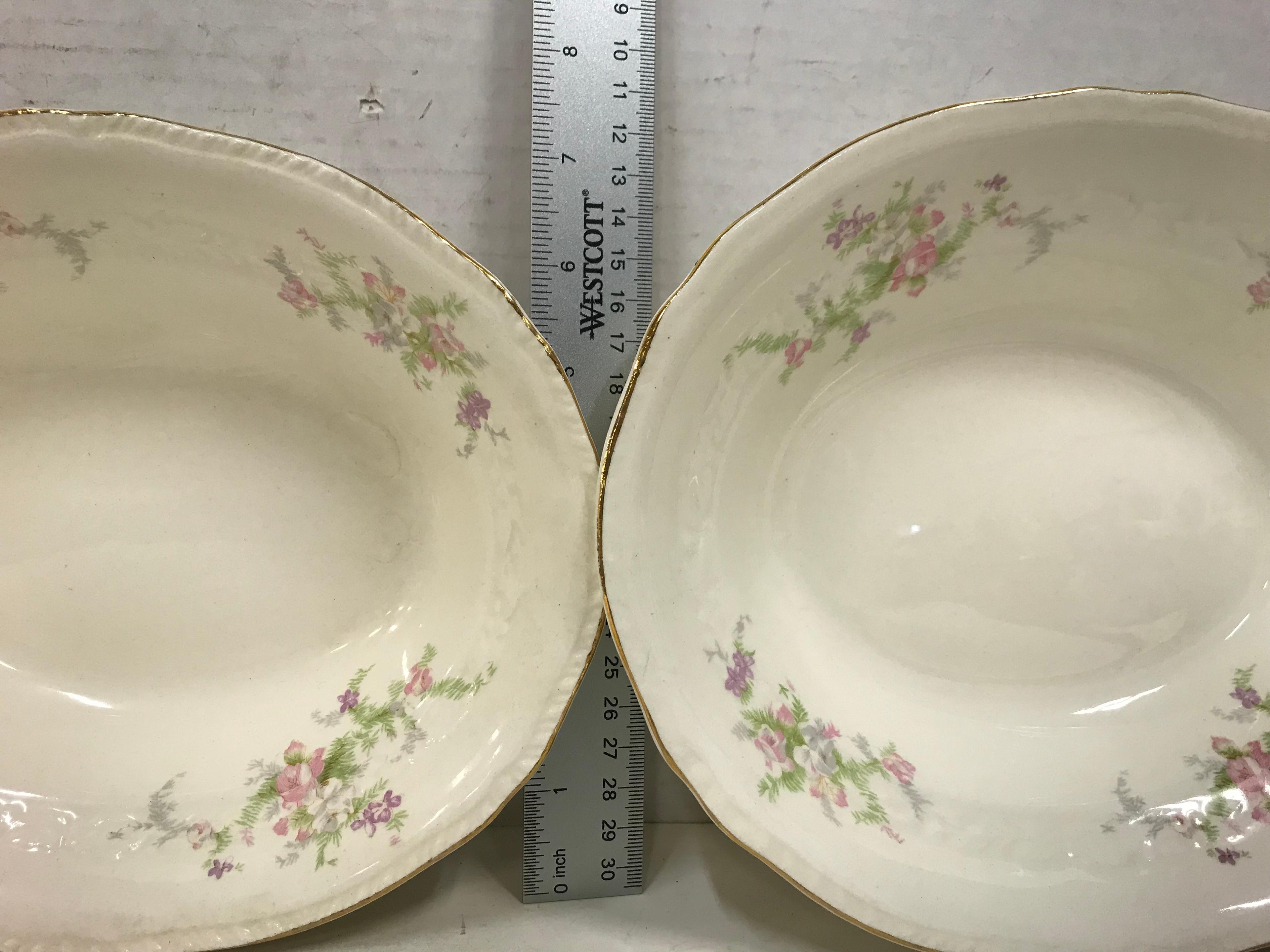 (4) CROWN POTTERIES CERAMIC SERVING DISHES
