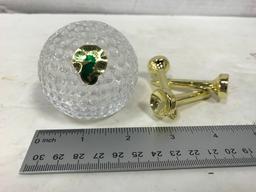 WATERFORD CRYSTAL GOLF BALL PAPERWEIGHTS