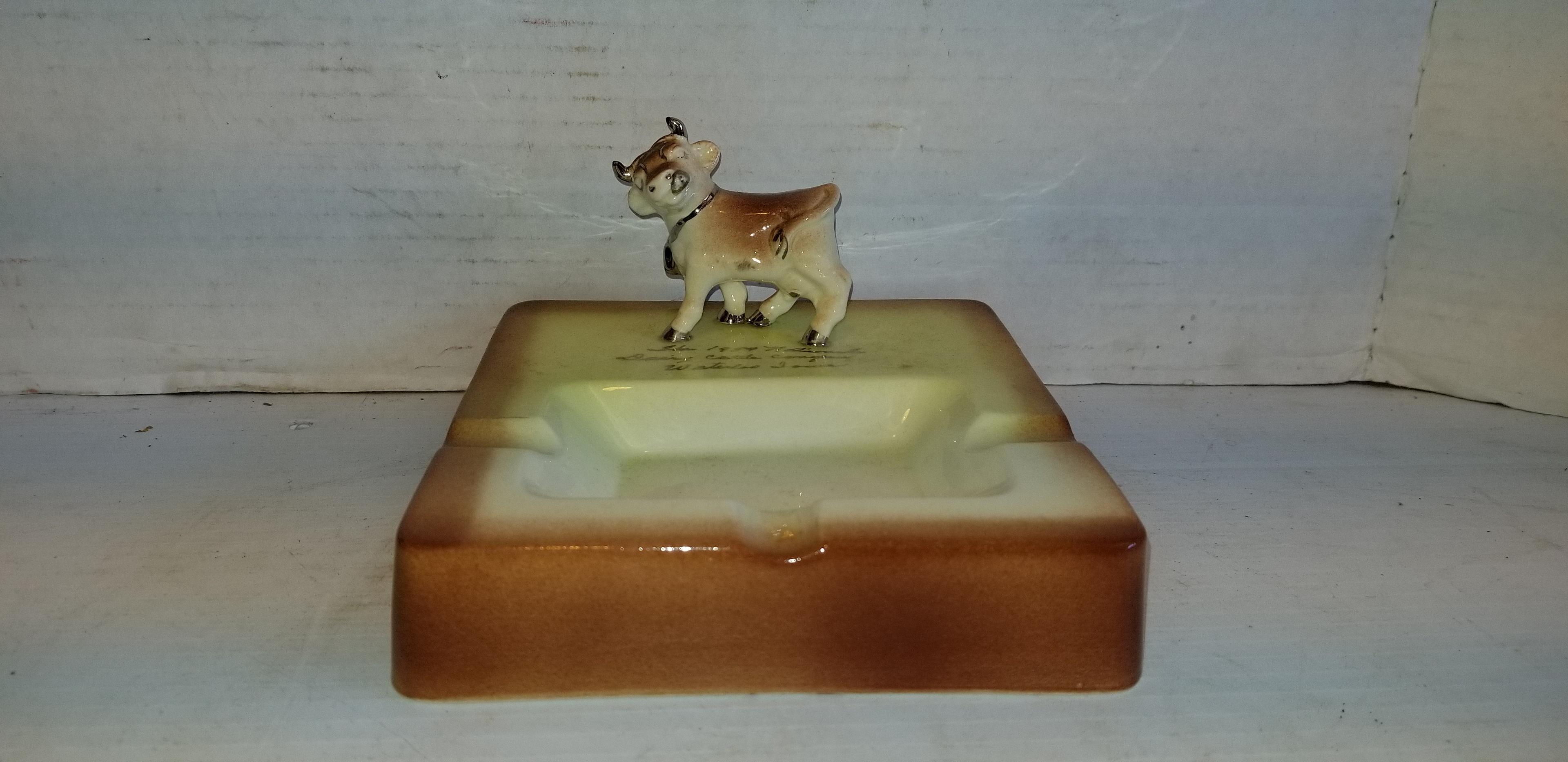 1954 NATIONAL DAIRY CATTLE CONGRESS ASHTRAY - WATERLOO IOWA