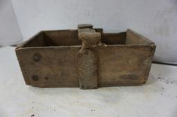 VINTAGE WOODEN CHEESE & YEAST BOXES