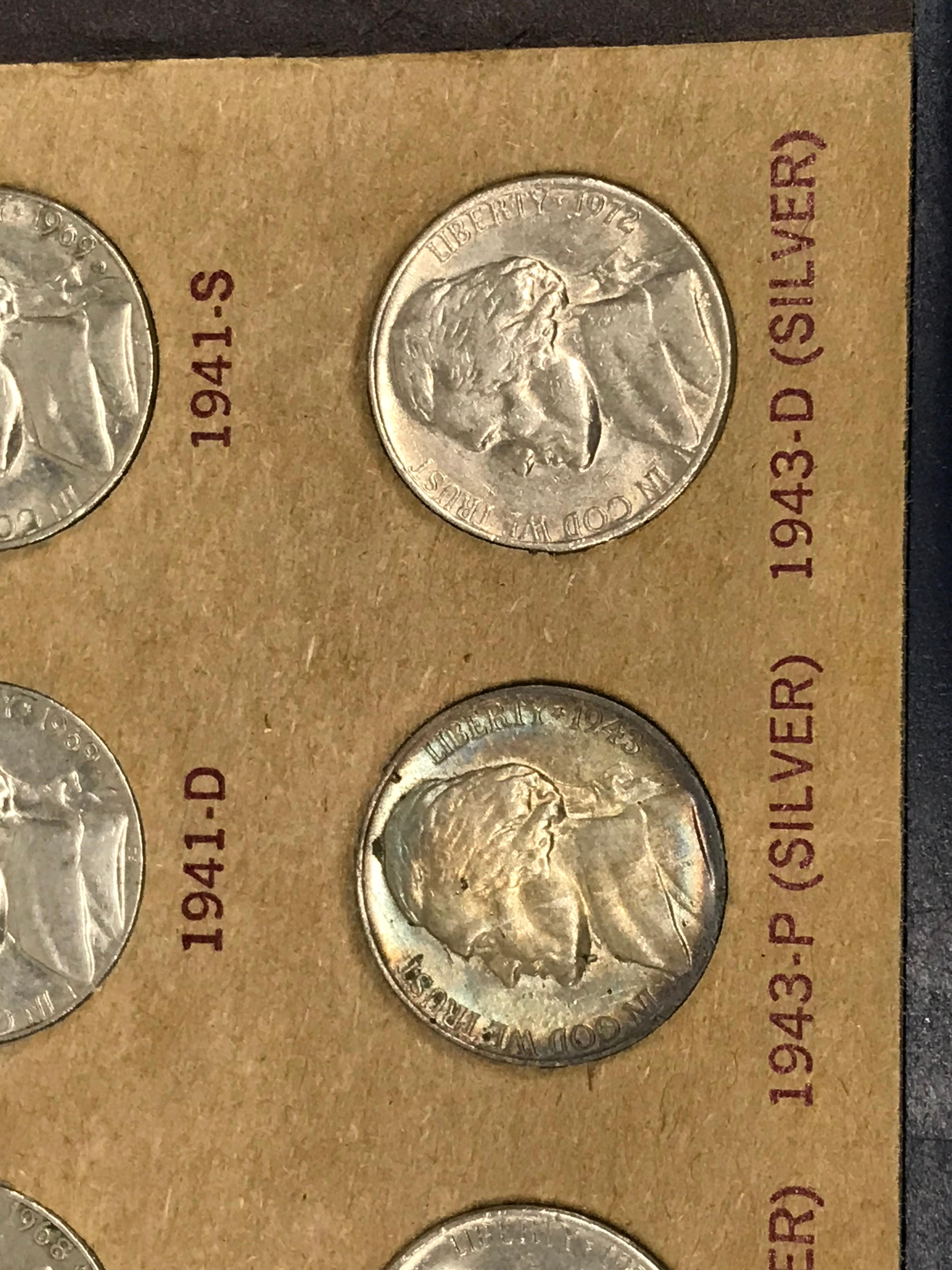 TREAT JEFFERSON NICKEL COIN FOLDER  FULL ON NICKELS