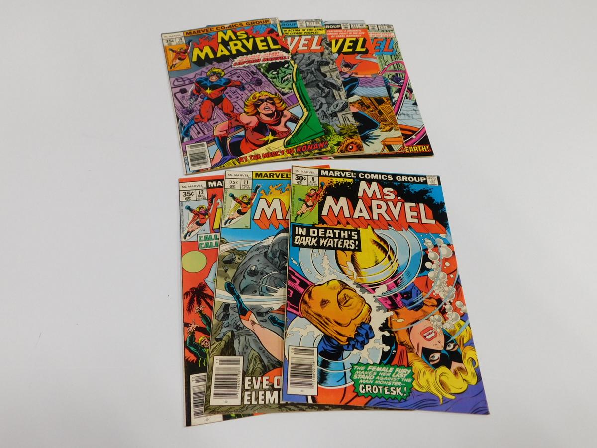 (7) MARVEL COMIC BOOKS MS. MARVEL (1977-1979)