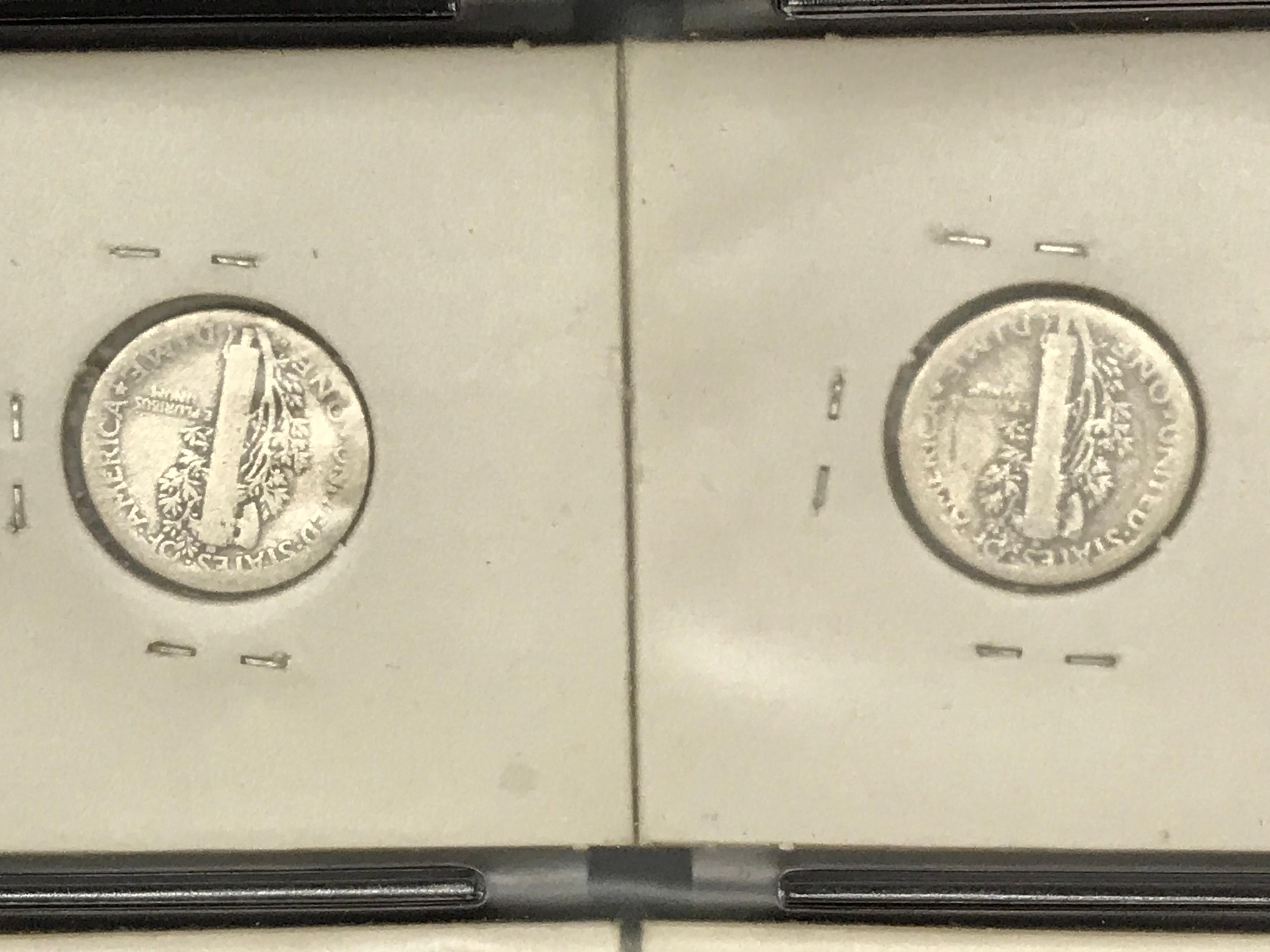 (14) MERCURY DIMES 1916 - 1929