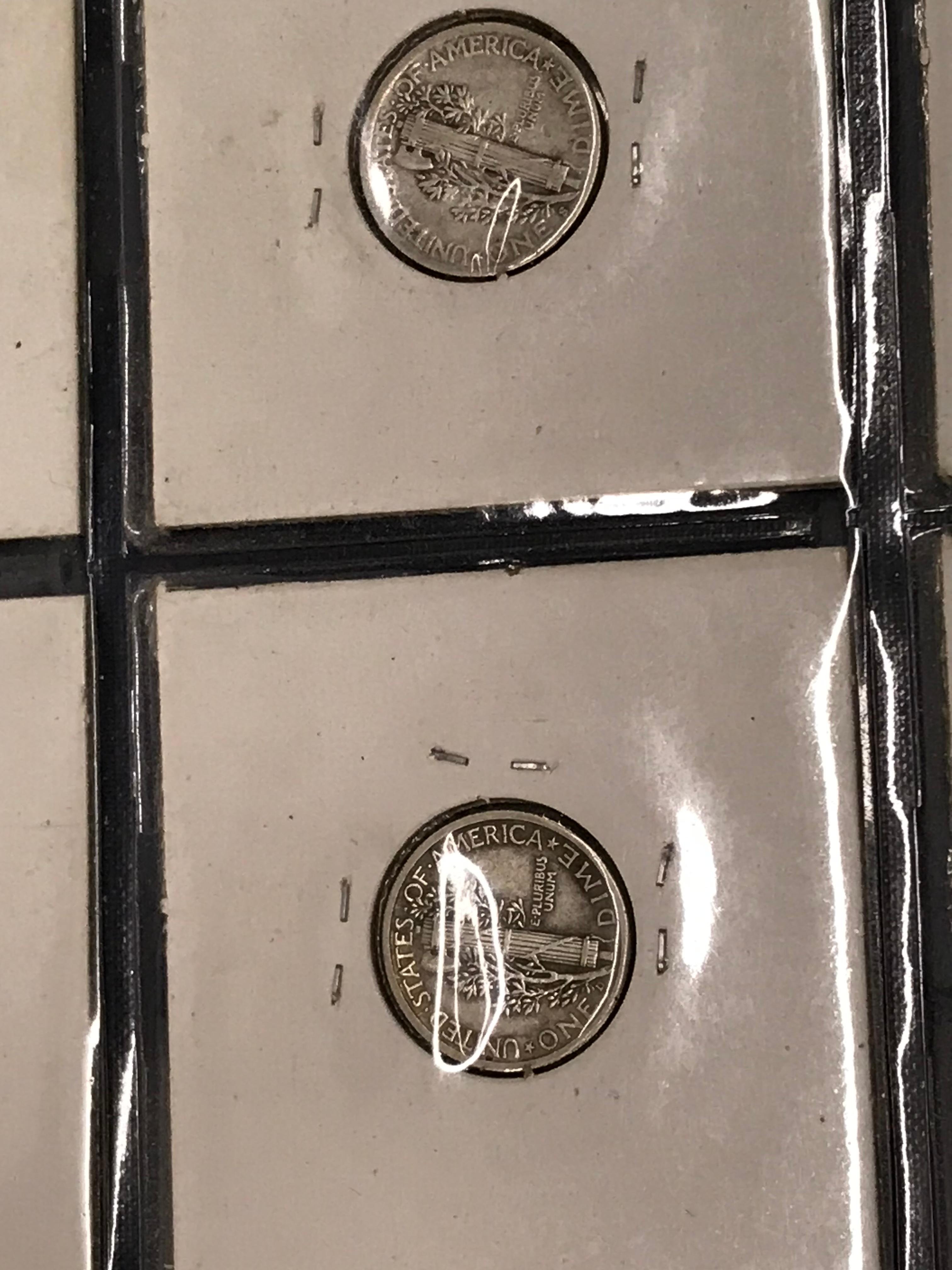 (16) MERCURY DIMES 1941 - 1945 S