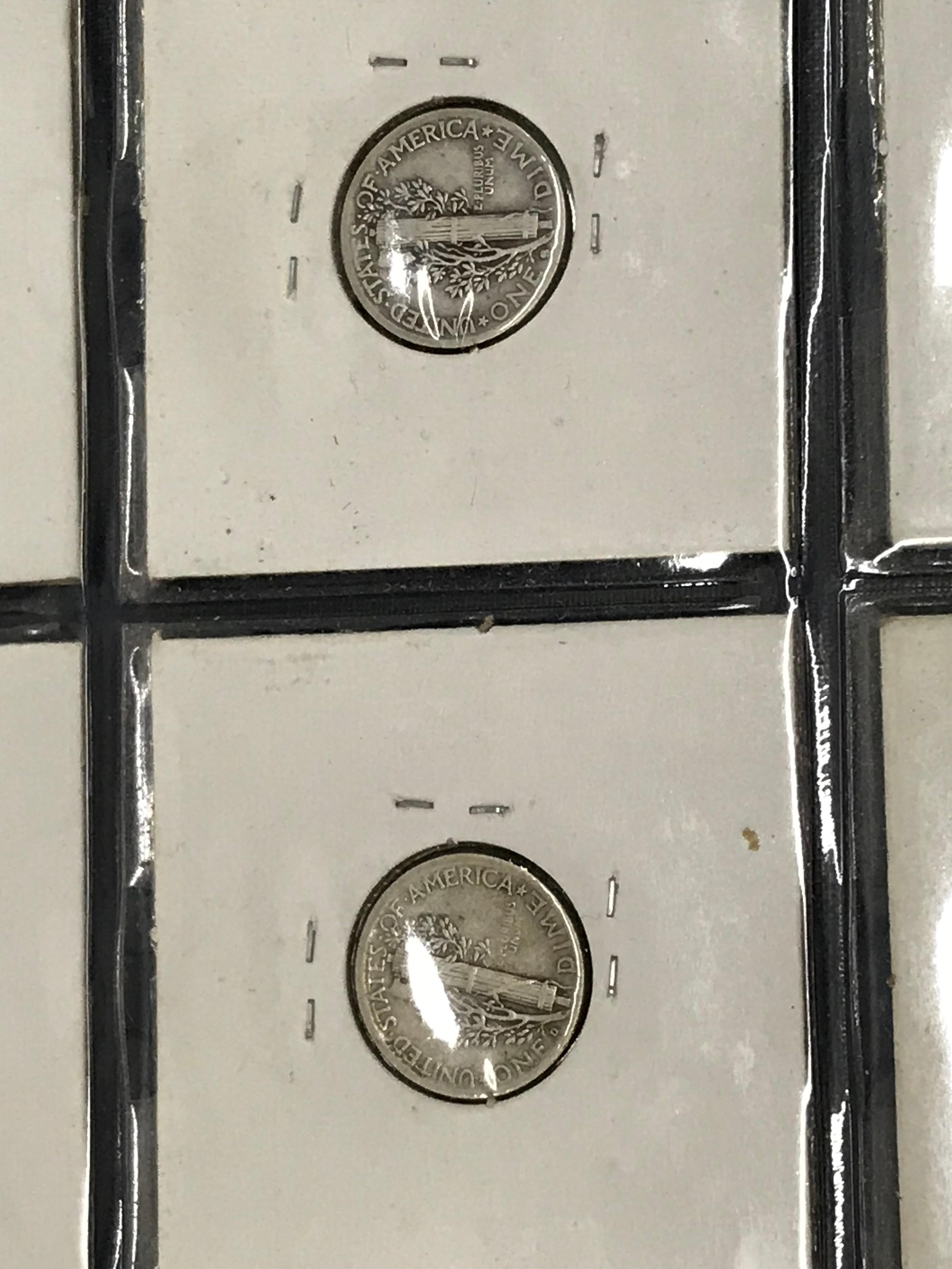 (16) MERCURY DIMES 1941 - 1945 S