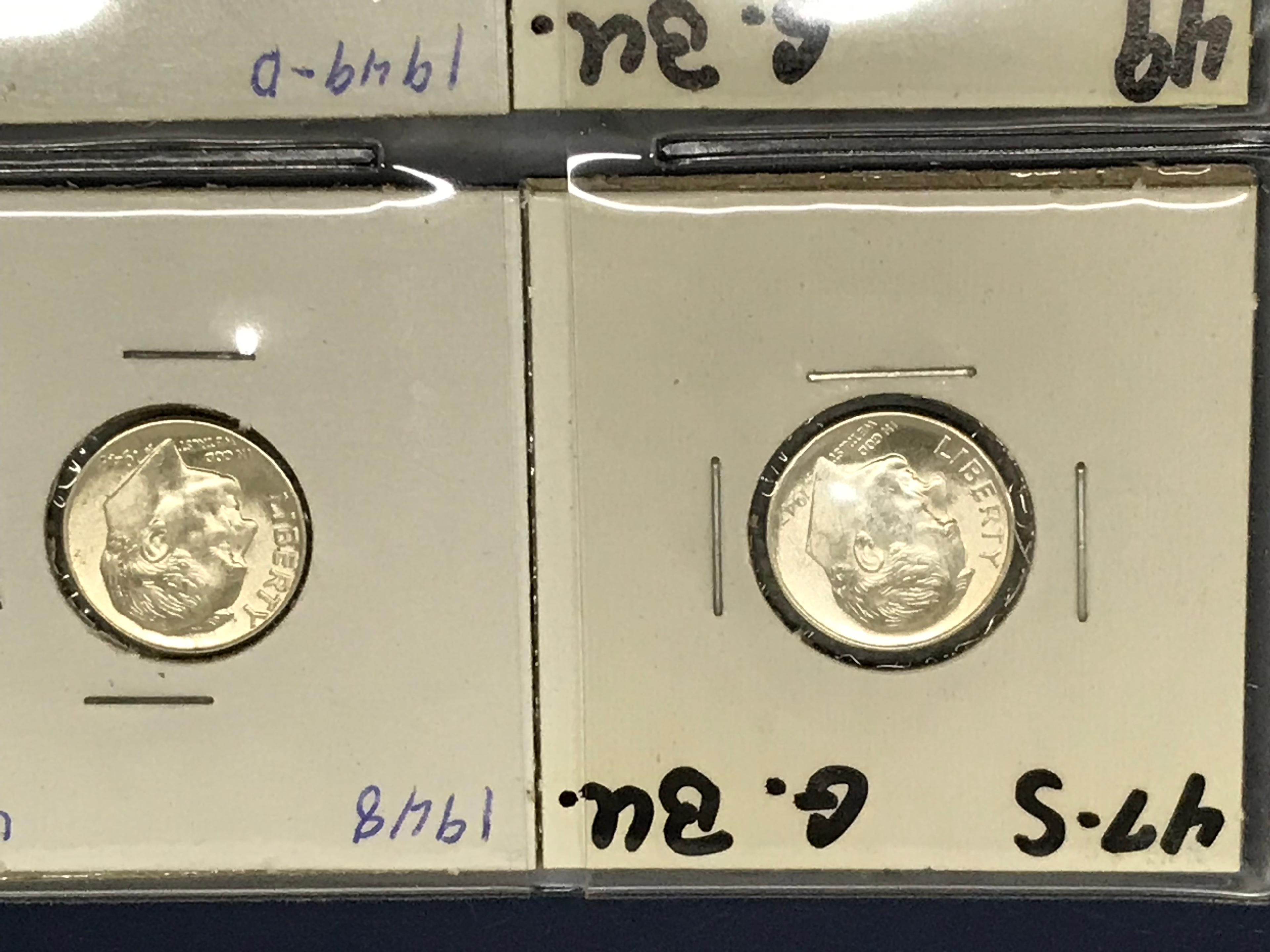 (20) ROOSEVELT DIMES - G-BU - UNCIRCULATED