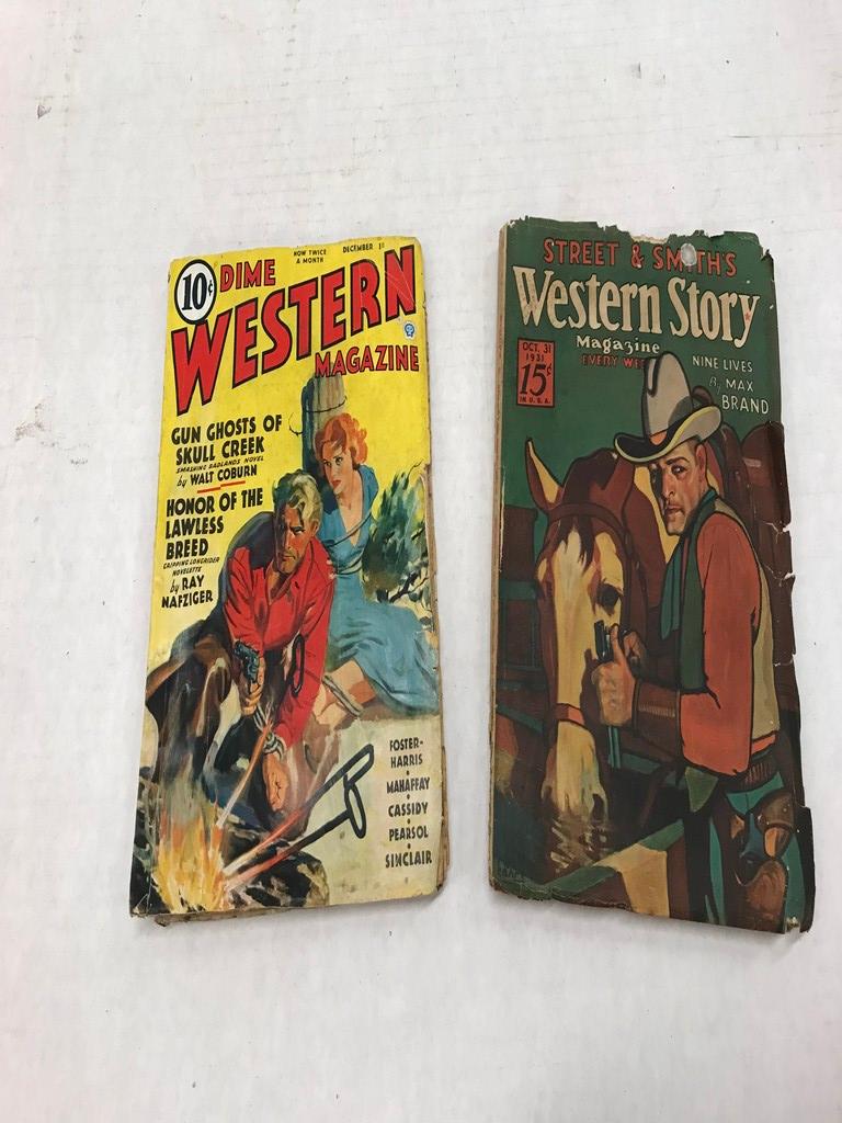 (2) WESTERN MAGAZINES (1930'S)