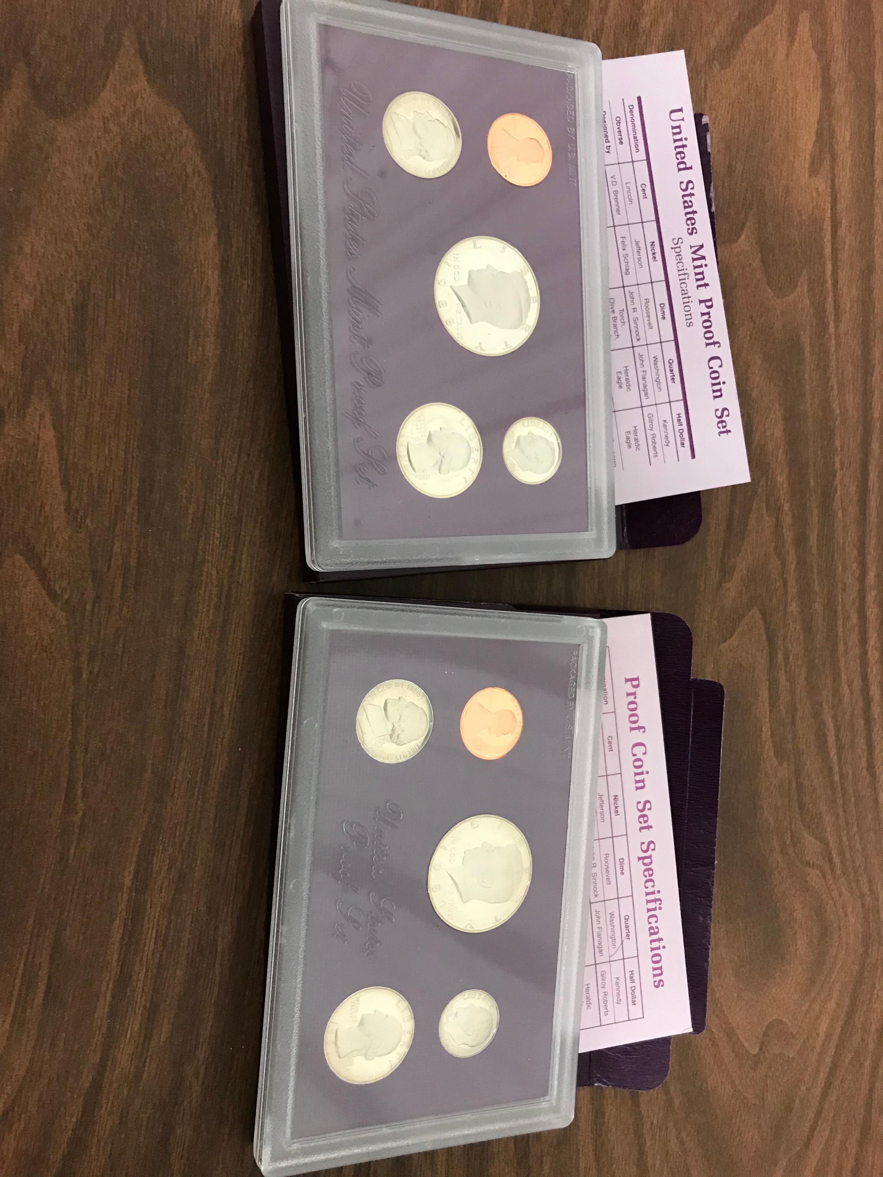 1987 & 1988 U.S PROOF SETS