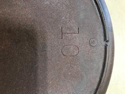 THREE NOTCH LODGE #10 CAST IRON SKILLET