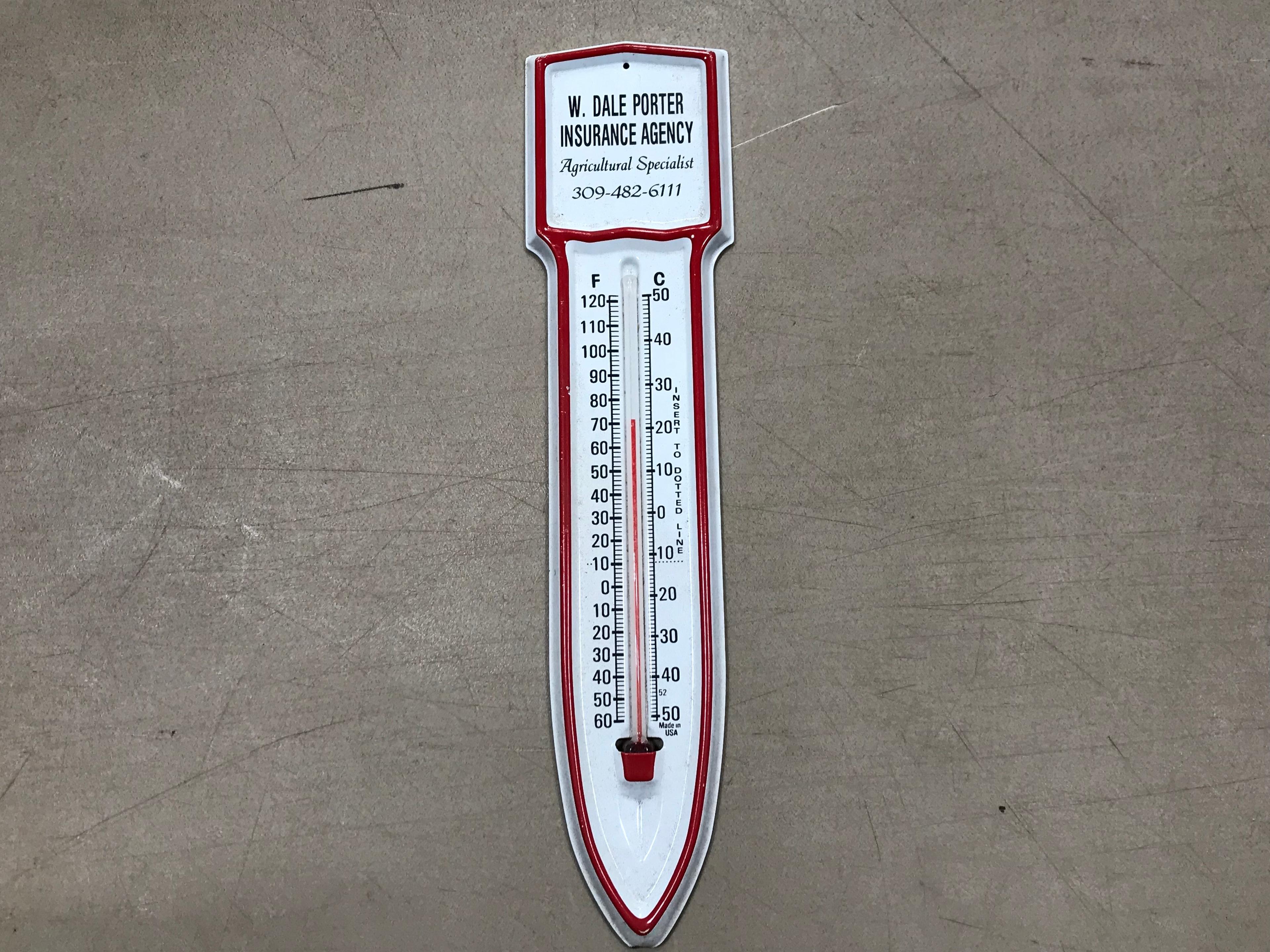 W. DALE PORTER INSURANCE THERMOMETER