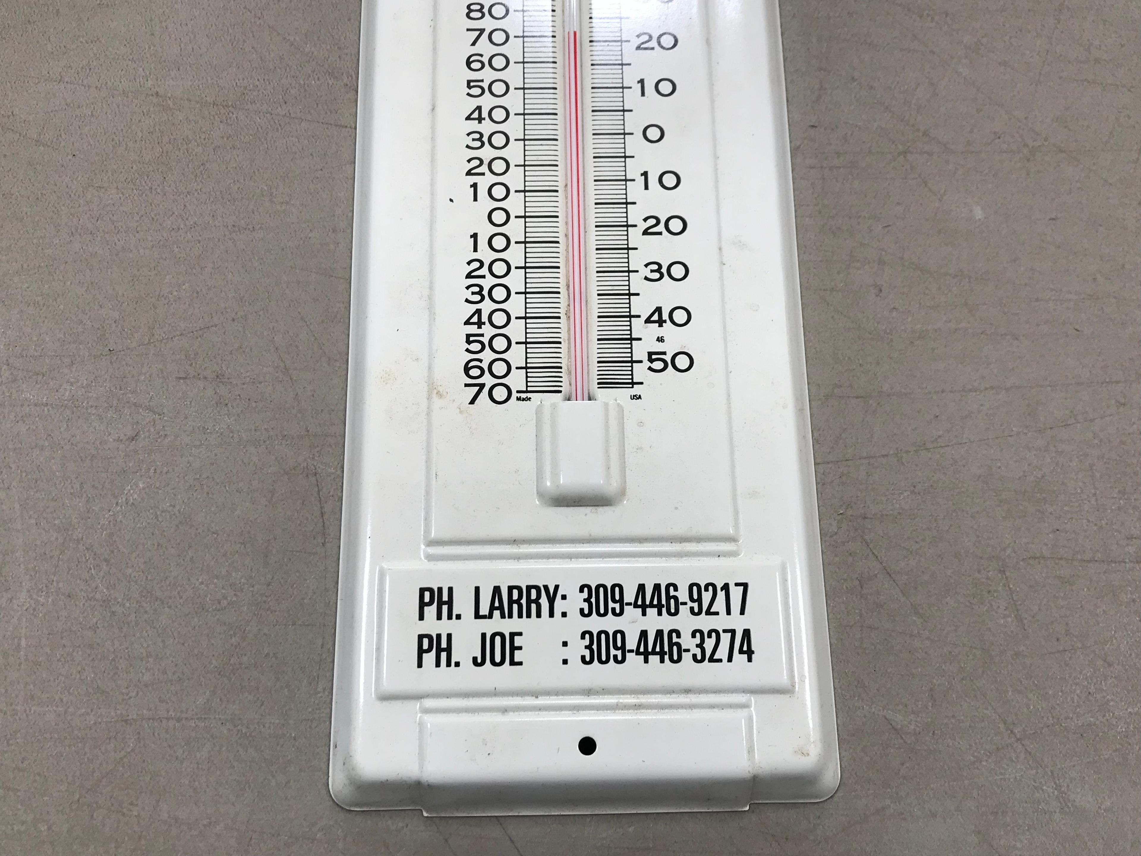 HEINZ BROS. TRUCKING THERMOMETER - BRIMFIELD ILLINOIS