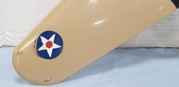 ANTIQUE THIMBLE DROME P-40 WARHAWK AIRPLANE