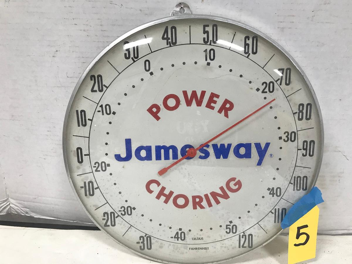 JAMESWAY POWER CHORING 12" ROUND OUTDOOR THERMOMETER