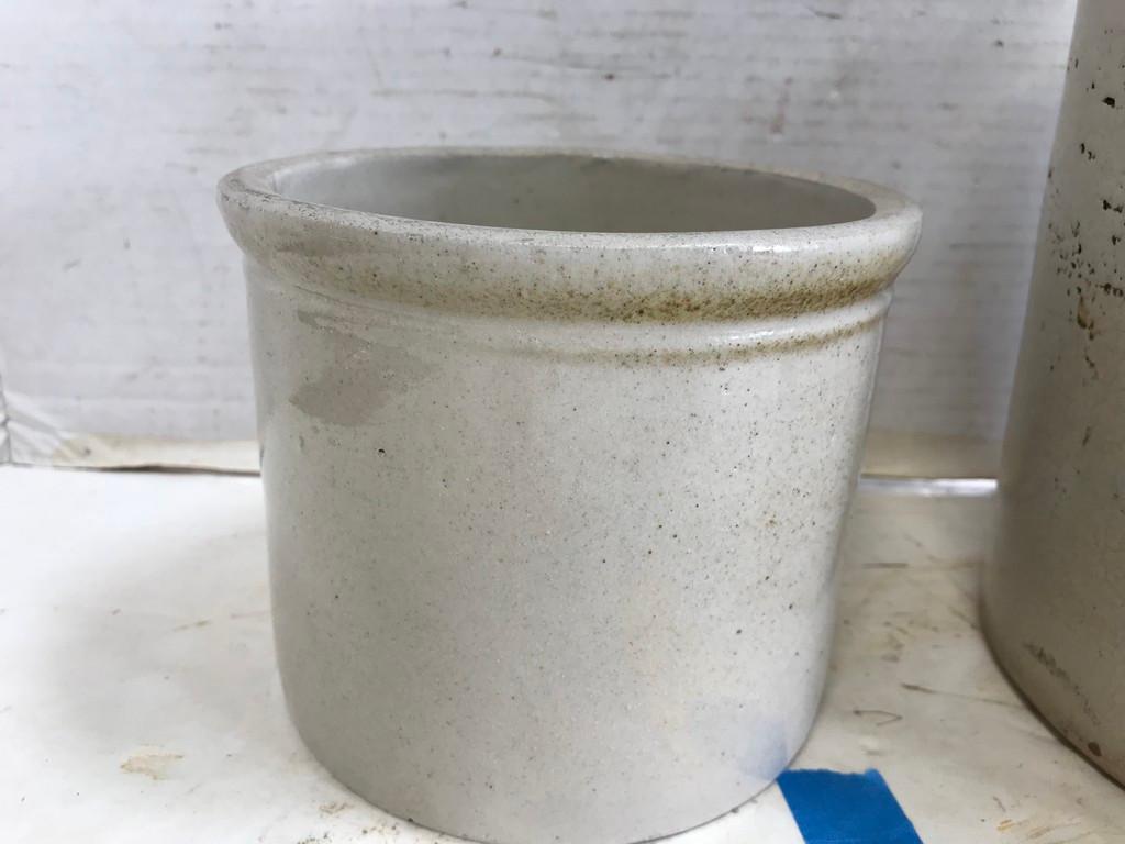 2- STONEWARE CROCKS