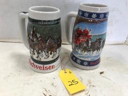 PR BUDWEISER STEINS