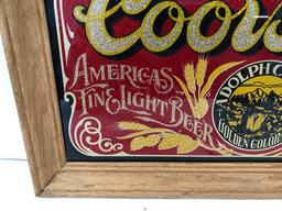 COORS BEER ADVERTISING MIRROR