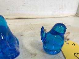 PR GLASS BIRD FIGURINES