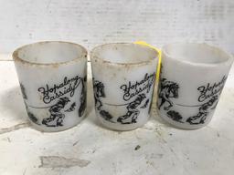 (3) SMALL HOPALONG CASSIDY MUGS