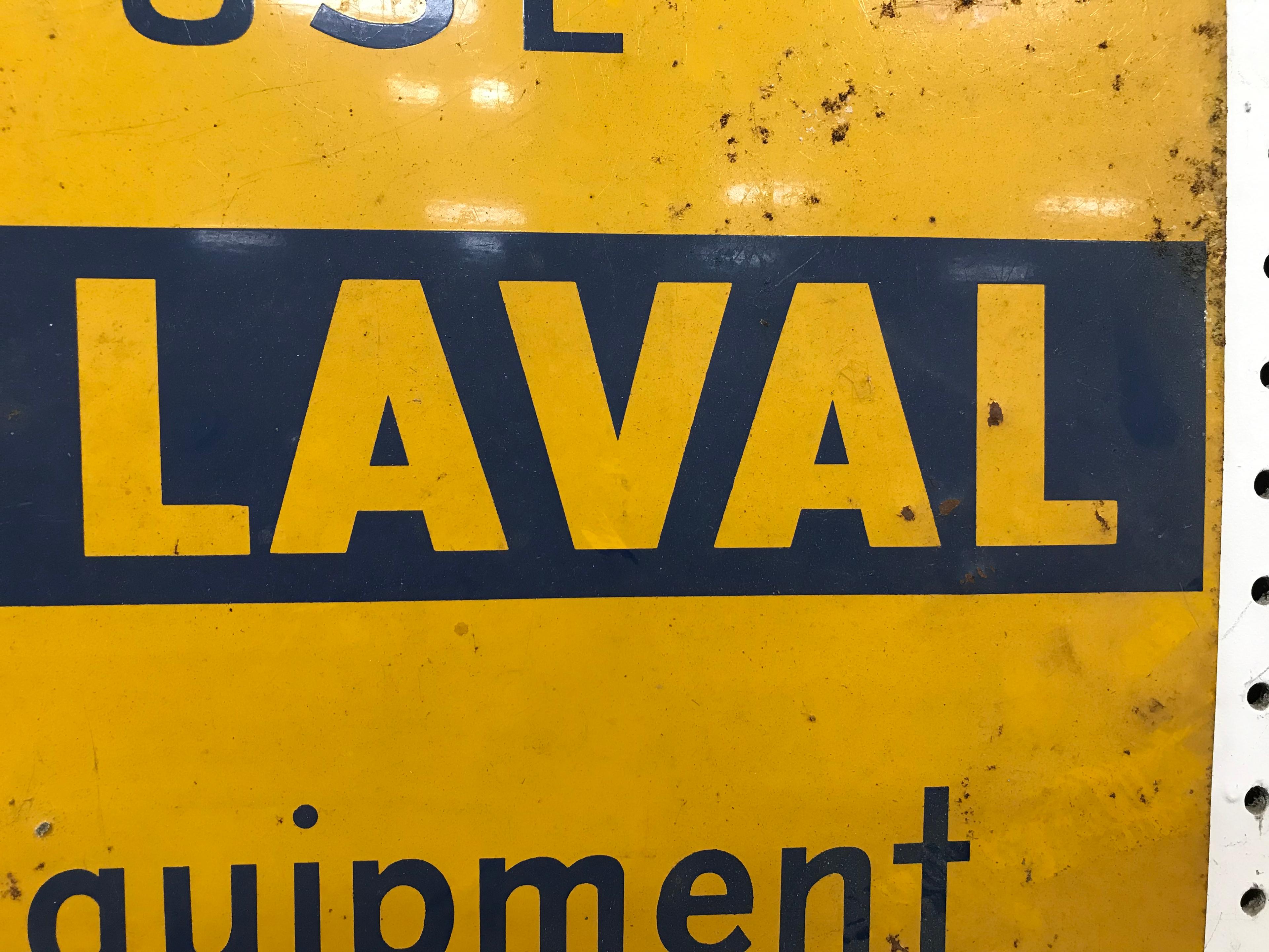 DELAVAL DAIRY METAL SIGN