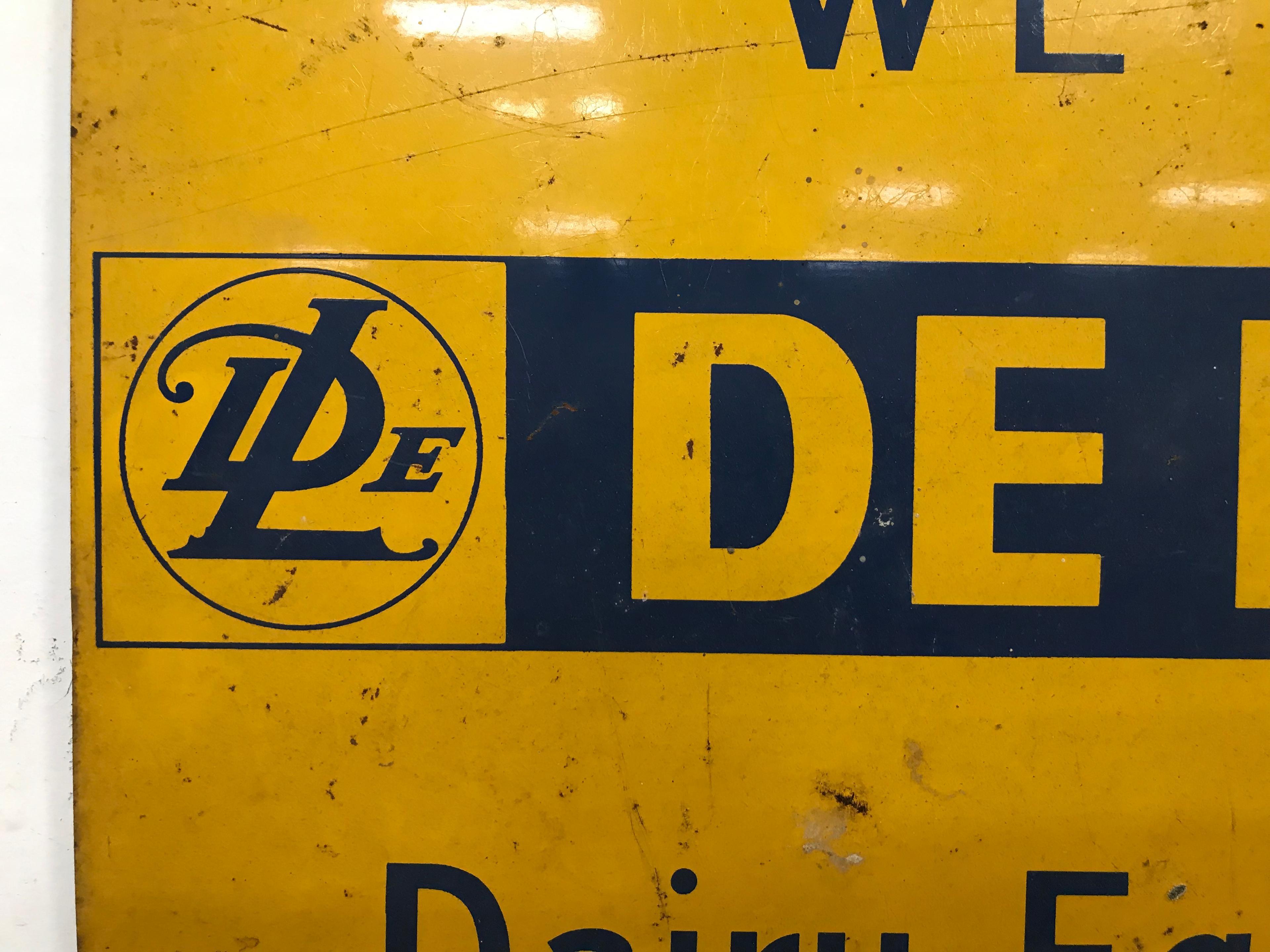 DELAVAL DAIRY METAL SIGN