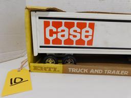 ERTL J I CASE TRUCK AND TRAILER