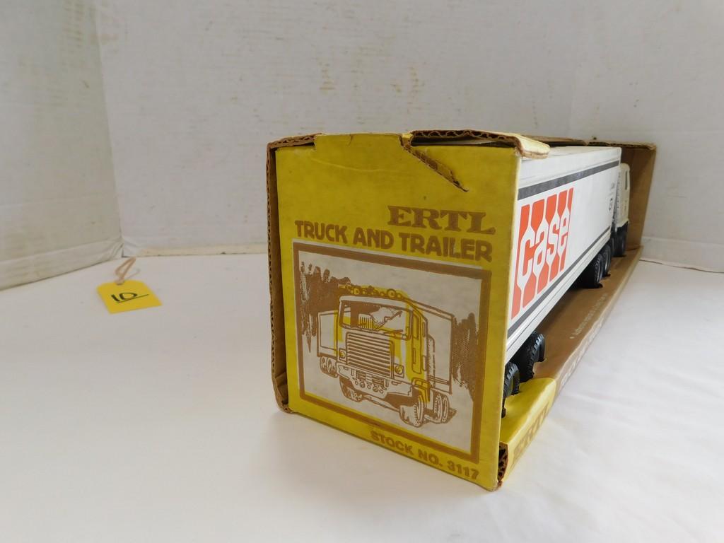 ERTL J I CASE TRUCK AND TRAILER