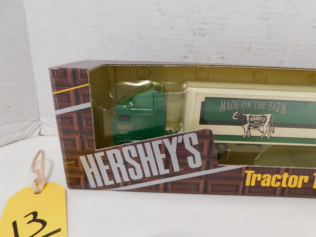 ERTL HERSHEYS DIE CAST TRACTOR TRAILER