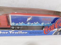 ERTL DIE CAST COCA COLA TRACTOR TRAILER