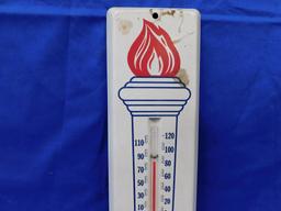 STANDARD OIL METAL THERMOMETER