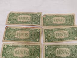 (7) 1957 1.00 SILVER CERTIFICATES