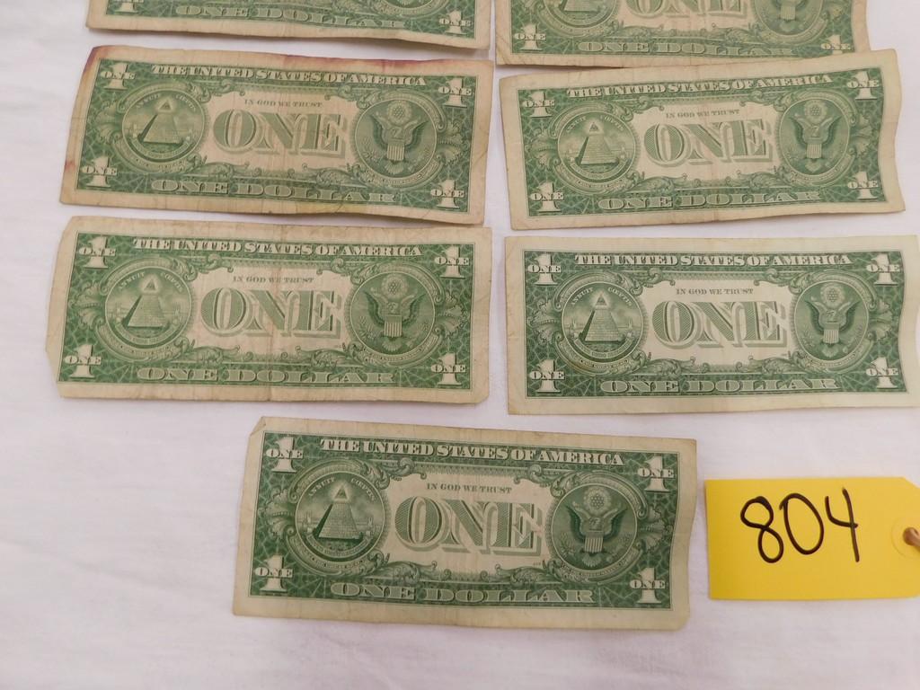 (7) 1957 1.00 SILVER CERTIFICATES