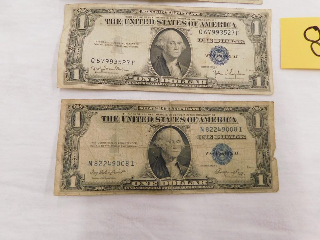 (3) 1935 1.00 SILVER CERTIFICATES