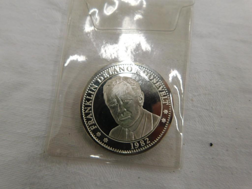 100TH ANNIVERSARY OF FDR 1 OZ SILVER COIN