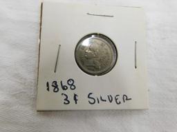 1868 3 CENT SILVER