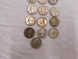 (13) SILVER QUARTERS ASSORTED DATES