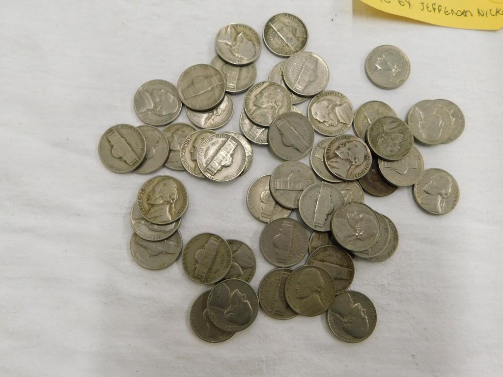 (49) PRE 64 JEFFERSON NICKELS