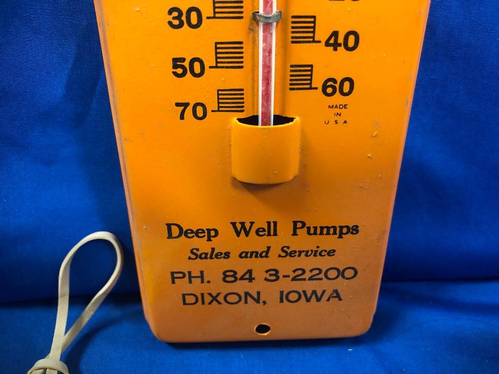 D.W. REEDY PLUMBINGN AND HEATING THERMOMETER