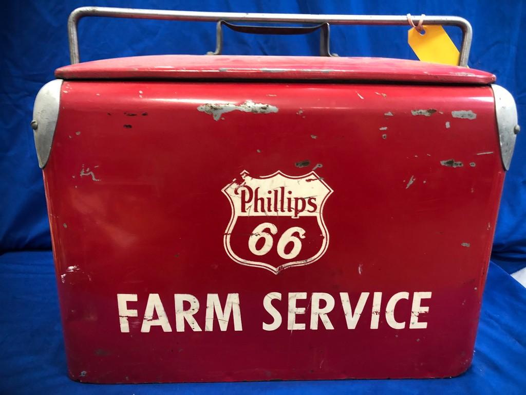 VINTAGE PHILLIPS 66 FARM SERVICE COOLER