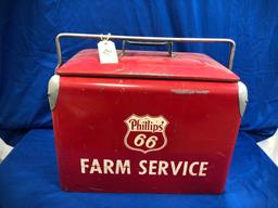 VINTAGE PHILLIPS 66 FARM SERVICE COOLER