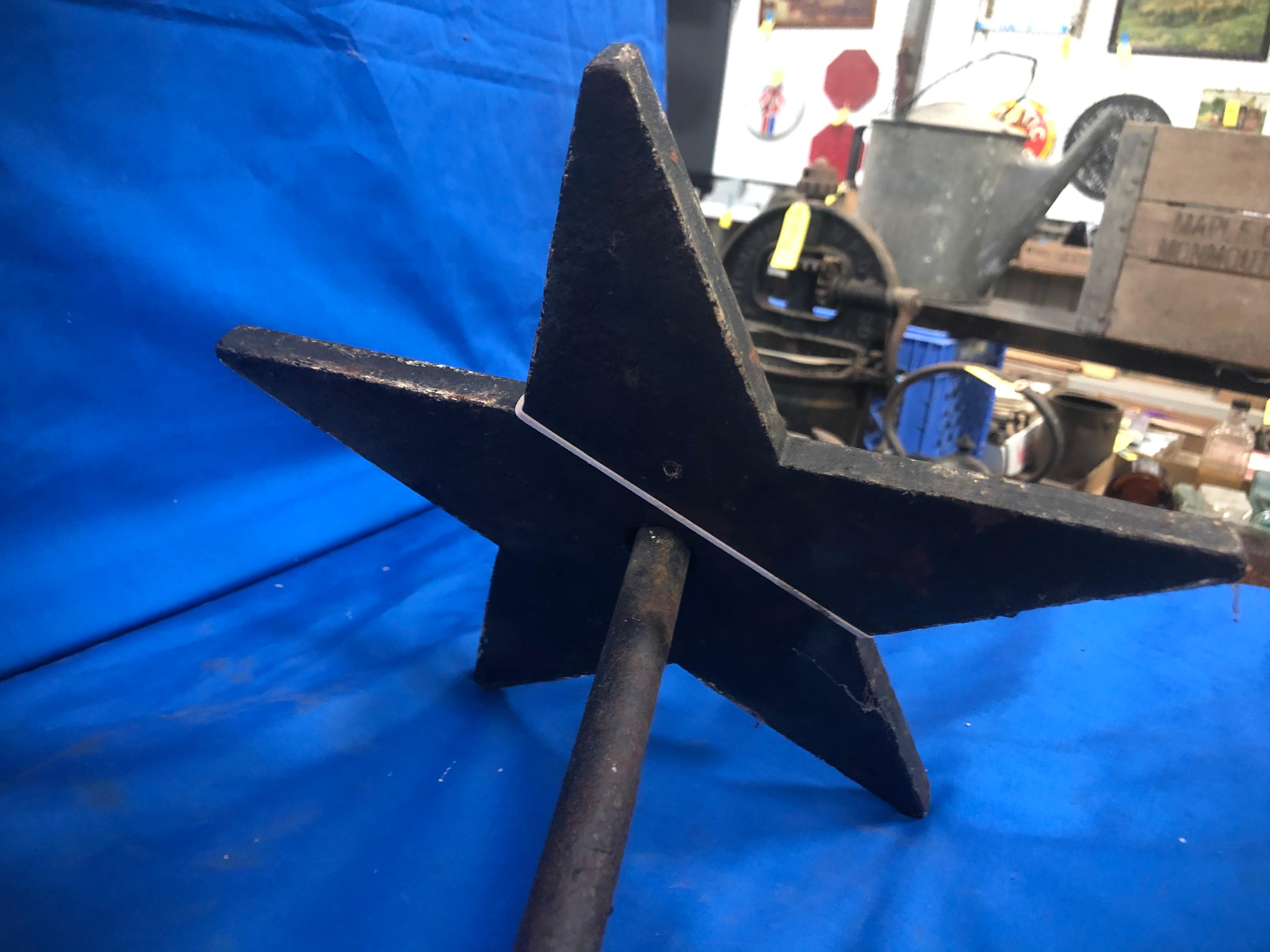 11 INCH CAST IRON ARCHITECTURAL STAR