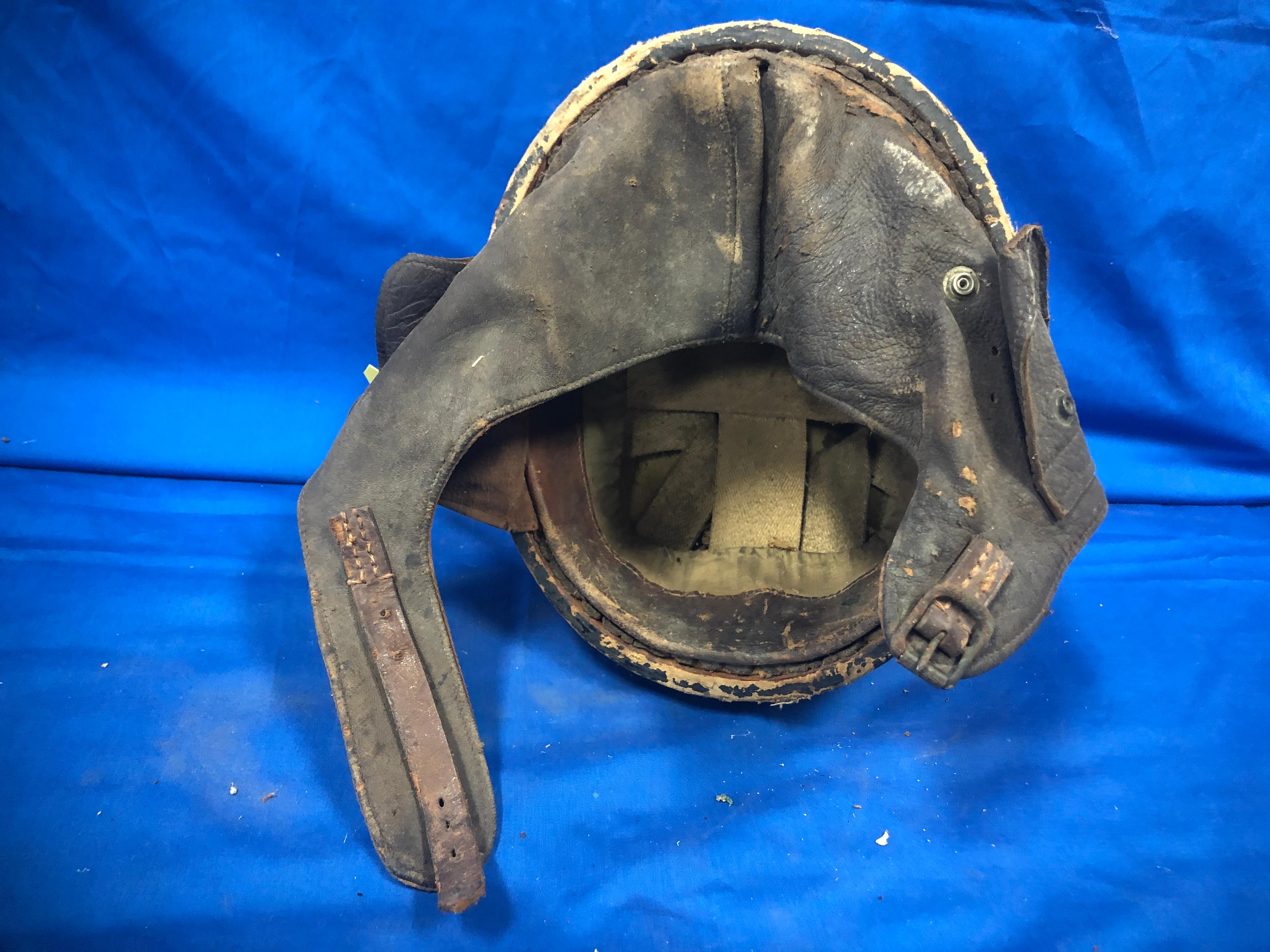 CROMWELL'S HELMETS LIMITED EARLY MOTORCYCLE OR FOOTBALL HELMET