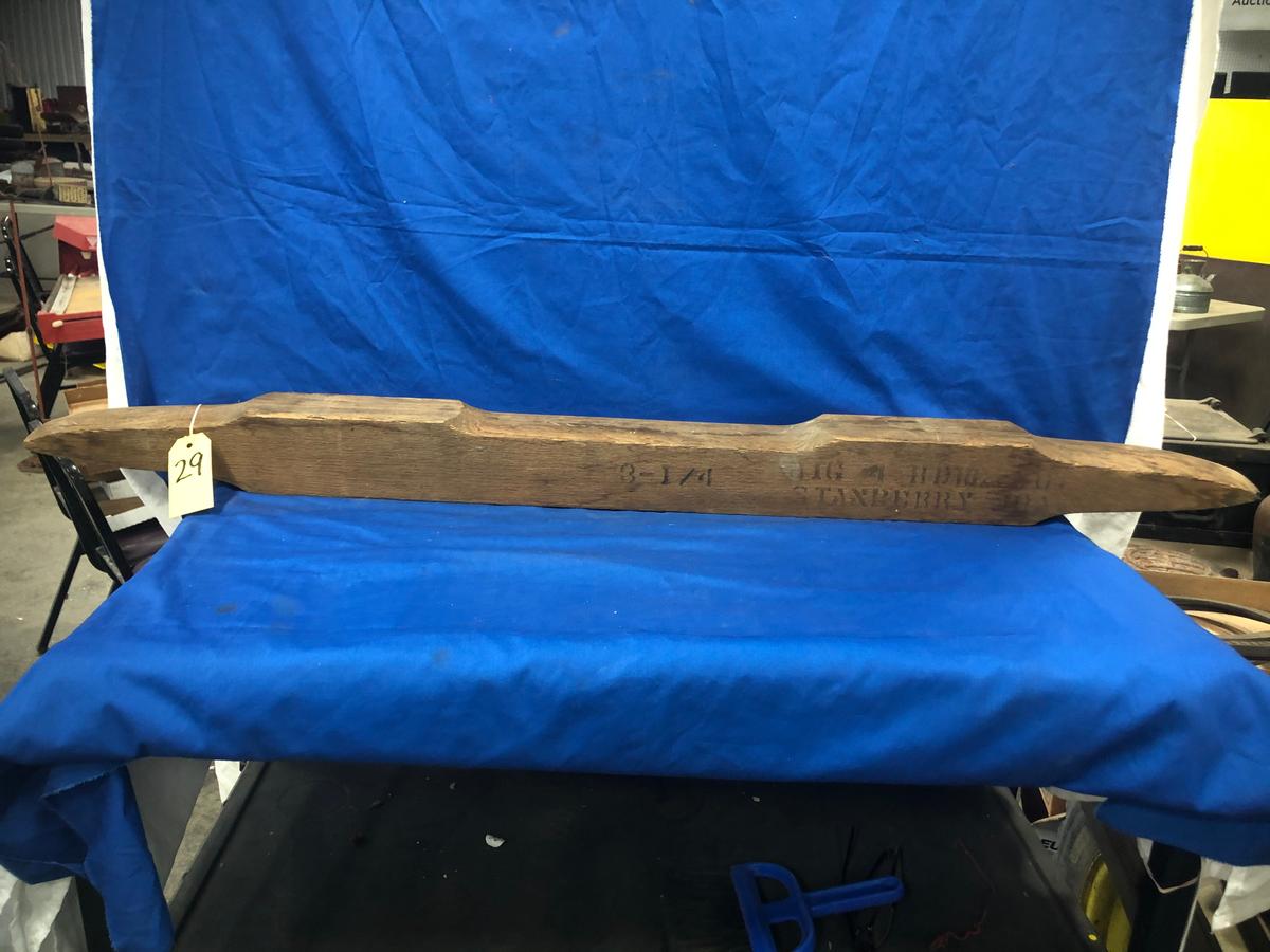 BIG 4 HARDWARE CO WOOD WAGON BOLSTER OR AXLE