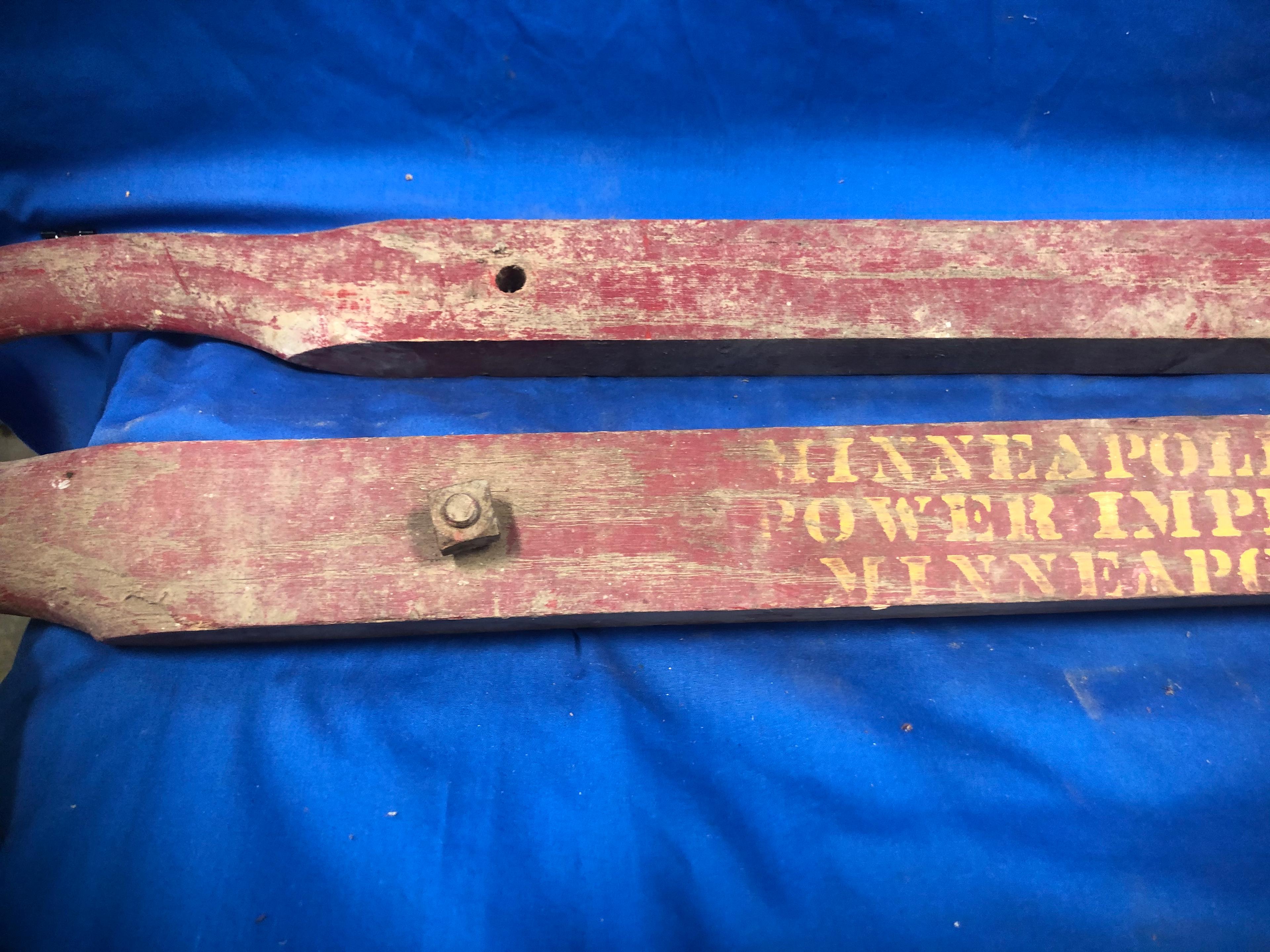 (2) MINNEAPOLIS MOLINE POWER IMPLEMENTS CO WOOD HANDLES