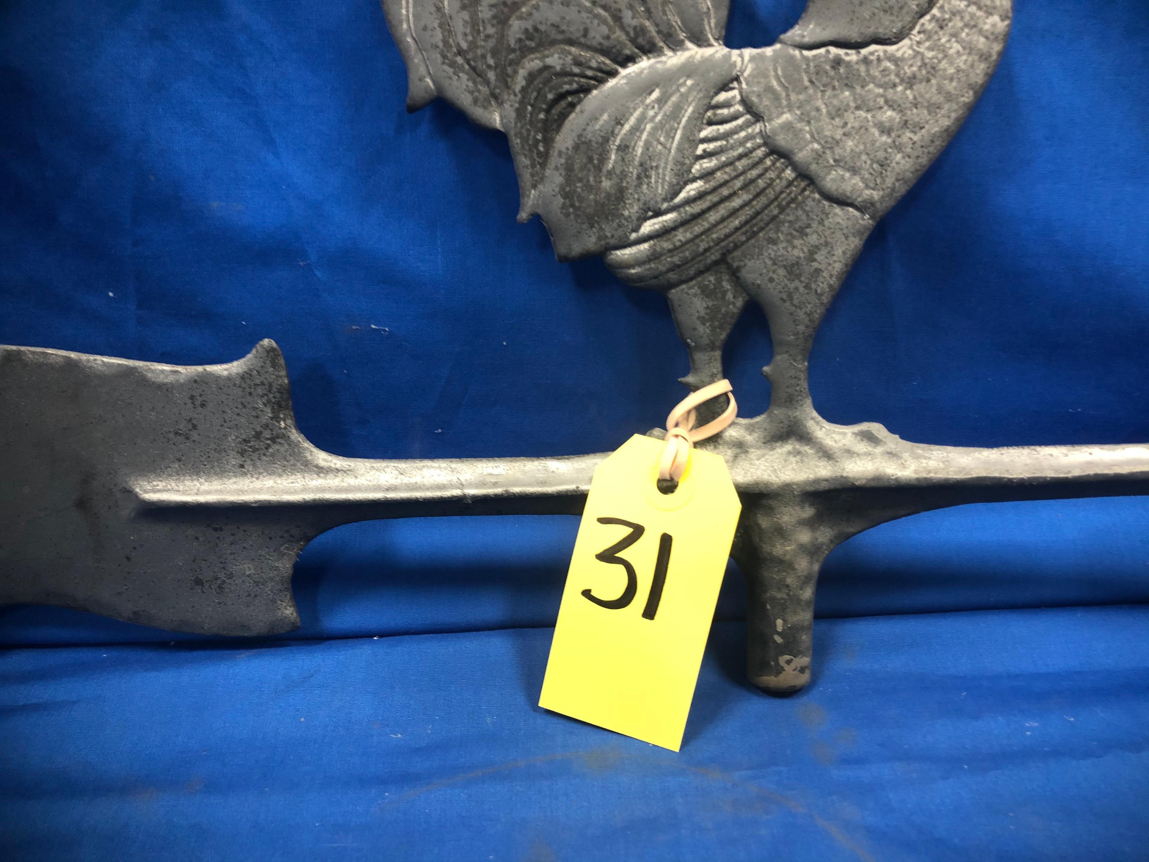 CAST ALUMINUM OR POT METAL WEATHER VANE TOPPER