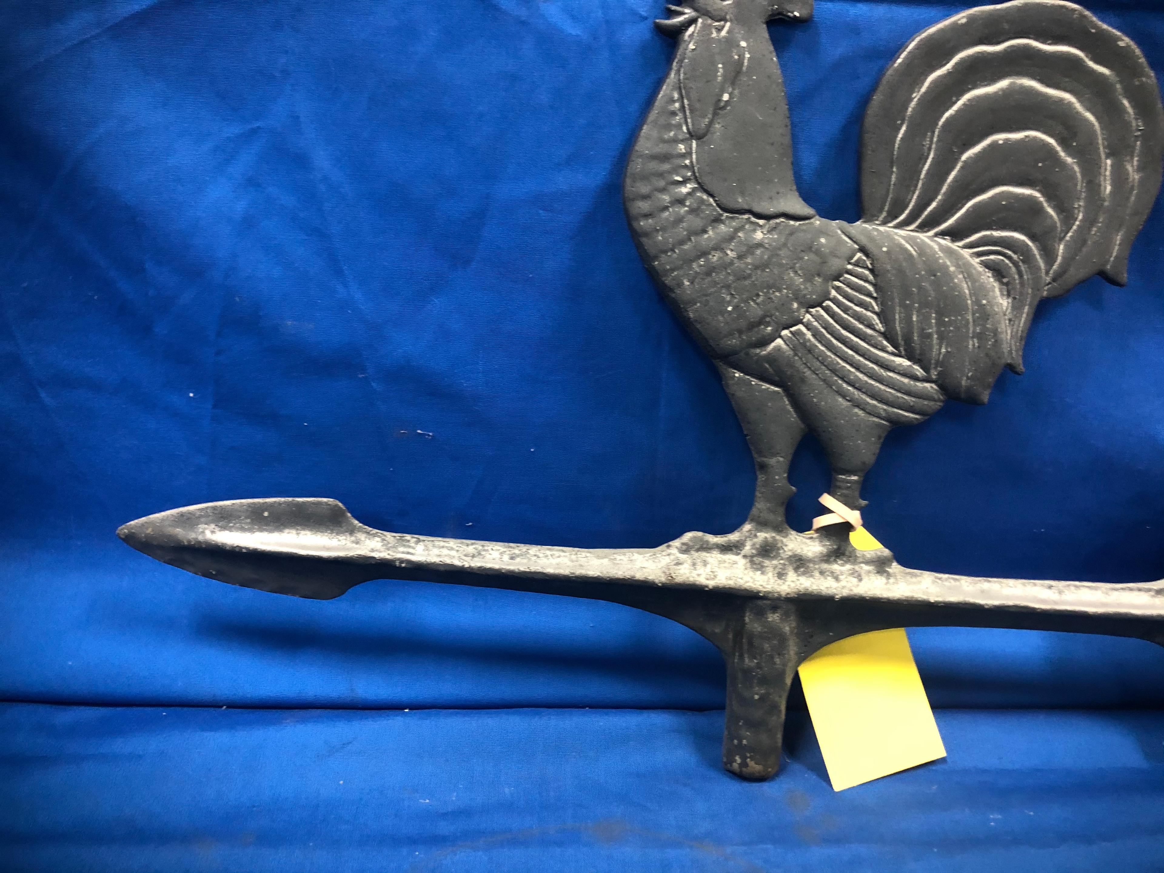 CAST ALUMINUM OR POT METAL WEATHER VANE TOPPER