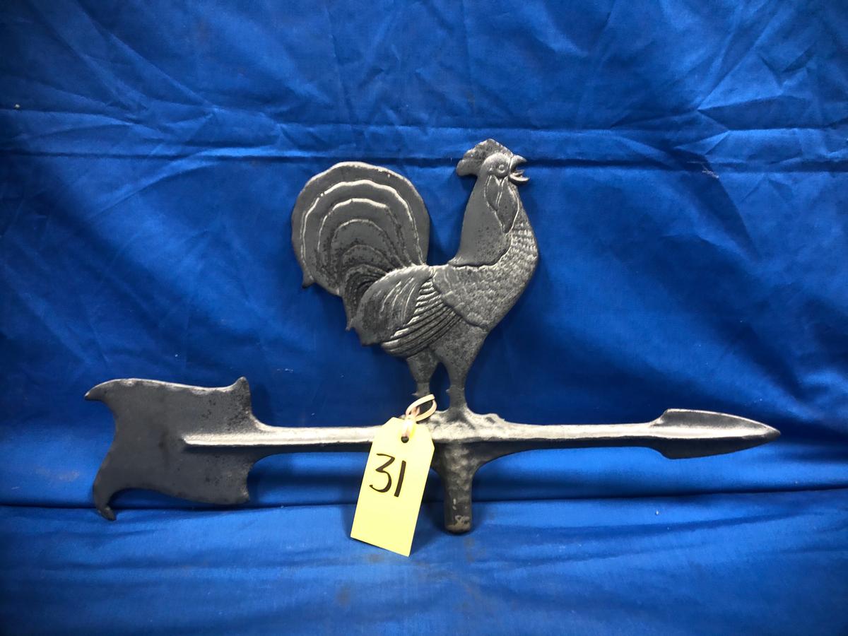 CAST ALUMINUM OR POT METAL WEATHER VANE TOPPER