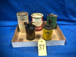 FLAT OF HOUSEHOLD OIL & OTHER PRODUCT CANS