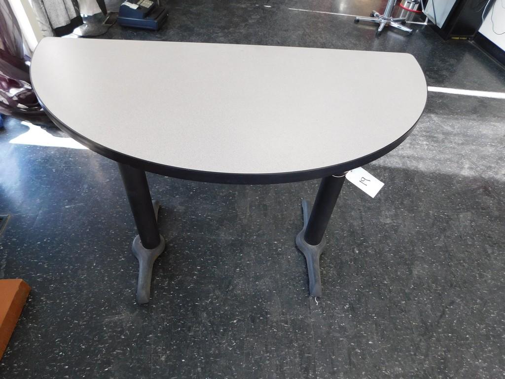 27" X 23" HALF CIRCLE TABLE