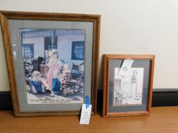 FRAMED "AUCTION TODAY" SKETCH - #42/200 & BIDDING PICTURE