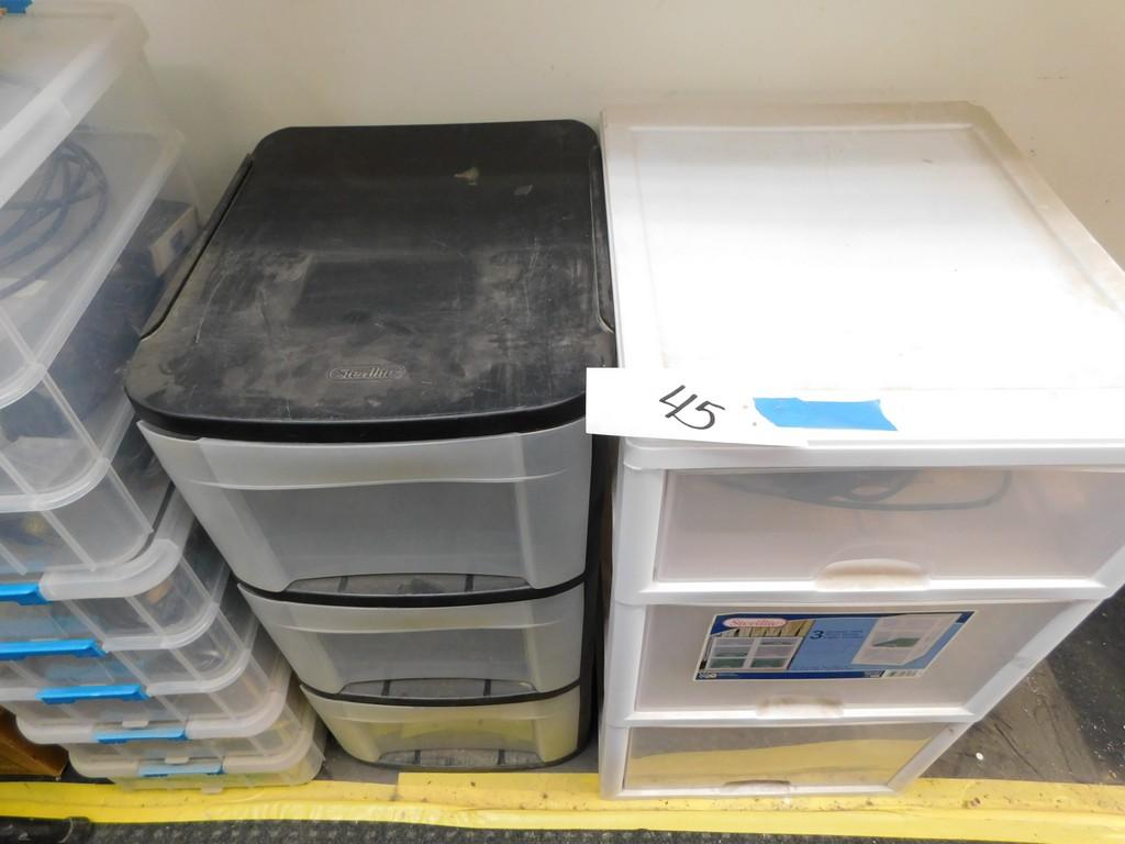 PR OF PLASTIC STERILITE STORAGE DRAWERS